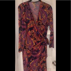 Anne Klein Wrap style dress new with tags